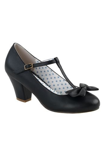 Chaussures Escarpins Retro Rockabilly Pin Up Couture \"Wiggle Black\" - rockangehell.com