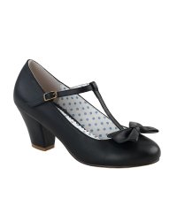 Chaussures Escarpins Retro Rockabilly Pin Up Couture Wiggle Black - rockangehell.com