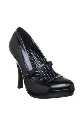Chaussures Escarpins Vintage Rockabilly Pin Up Couture \"Cutie Black\" - rockangehell.com