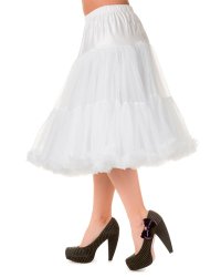 Petticoat 70 cm White Retro Rockabilly Pin-Up Banned- rockangehell.com