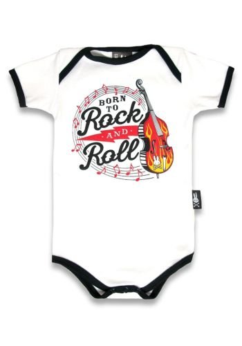 Body Bébé Rock Rockabilly Six Bunnies \"Born To Rock And Roll\" - rockangehell.com