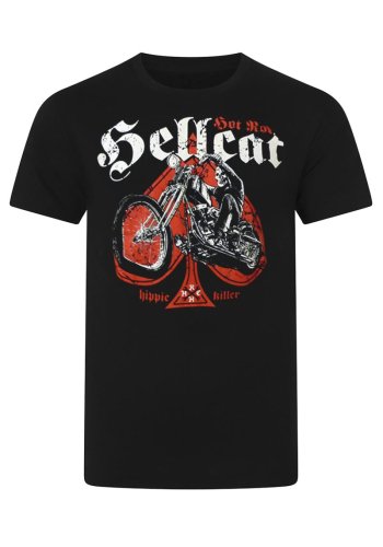 Tee-shirt punk rock homme Hotrod Hellcat \"Hippie Killer\"