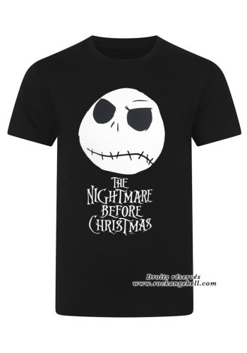 Disney Men's T-Shirt The Nightmare Before Christmas \"Jack Head\" - rockangehell.com
