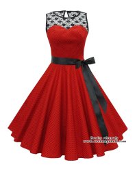 Robe Pin-Up Rockabilly Retro Rock Ange Hell Joanne Mesh Flowers - rockangehell.com