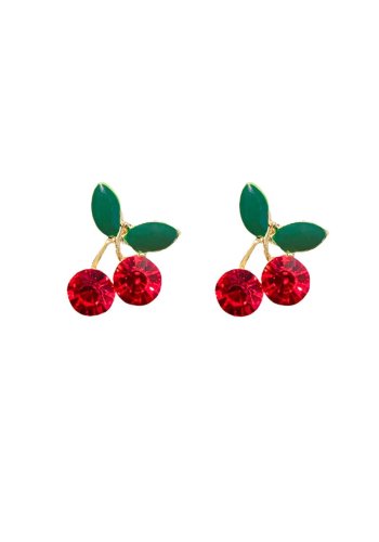 Rockabilly Retro Pin-Up Earrings \"Cherry Perfect\" - rockangehell.com
