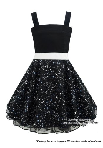 Children's Dress Girl Retro Vintage Rockabilly Rock Ange\'Hell \"Zoe Constellations\" - rockangehell.com