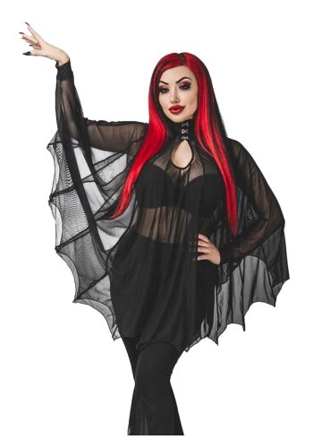 Cape Top Gothique Lolita Necessary Evil \"Bat\" - rockangehell.com
