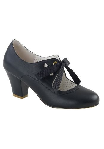 Chaussures Escarpins Vintage Rockabilly Pin Up Couture \"Wiggle Black\" - rockangehell.com