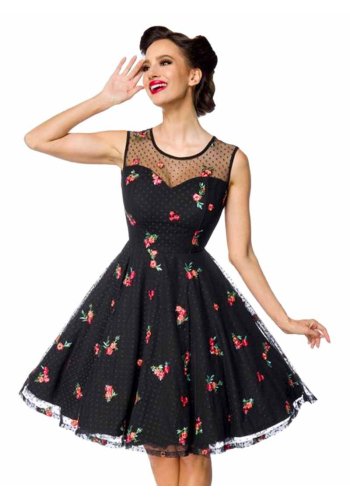 Vintage 50s Pin-Up Dress Retro Belsira Flora- rockangehell.com