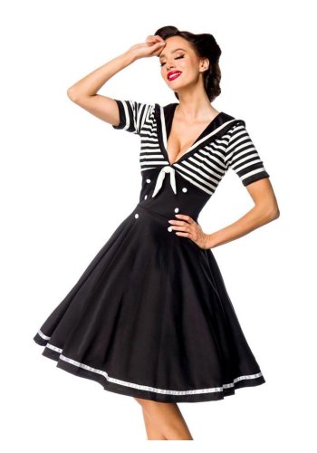 Sailor Sailor Dress Pin-Up Rockabilly Vintage Belsira Océane - rockangehell.com