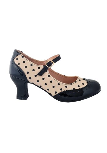Chaussures Escarpins Vintage Pin-Up Rockabilly Banned Steppin's Nude Mary Jane - rockangehell.com