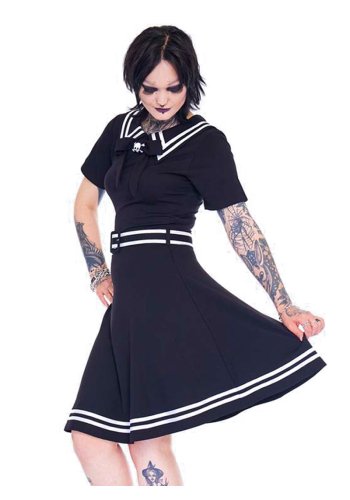 Gothic Rock Dress Jawbreaker Sailor Slater-rockangehell.com