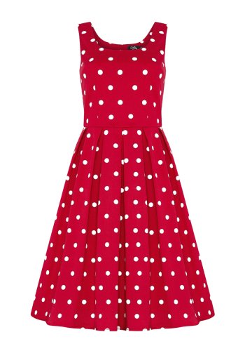 Robe Vintage Rockabilly Dolly And Dotty Amanda Red White Dots - rockangehell.com