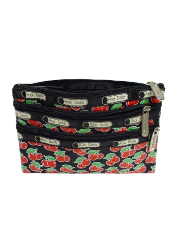 Rockabilly Retro Cherry Makeup Bag - rockangehell.com