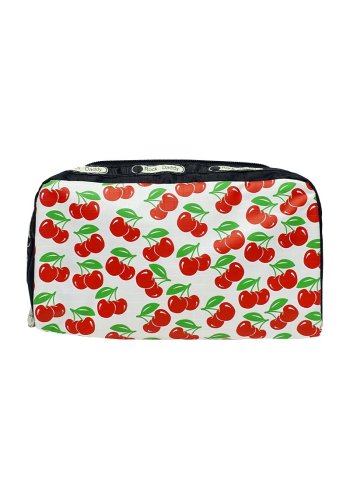 Retro Rockabilly White Cherry makeup bag - rockangehell.com