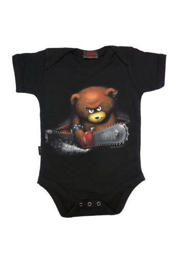 Dark Wear Gothic Baby Bodysuit Spiral \"Little Devil\" - rockangehell.com