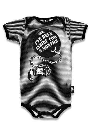 Rock Metal Baby Bodysuit Six Bunnies \"9 months\" - rockangehell.com